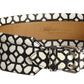 ALEXANDER MCQUEEN- Black & White Printed Leather Belt, Waist 30