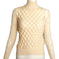 FENDI- 2019 Ivory Mania Cage Knit Sweater, Size 4