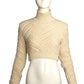 FENDI- Ivory Wool Cropped Sweater, Size 4