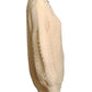 VALENTINO- Ivory Wool Fisherman Sweater, Size Small