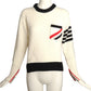 THOM BROWNE- Multi Color Cotton Knit Sweater, Size Small