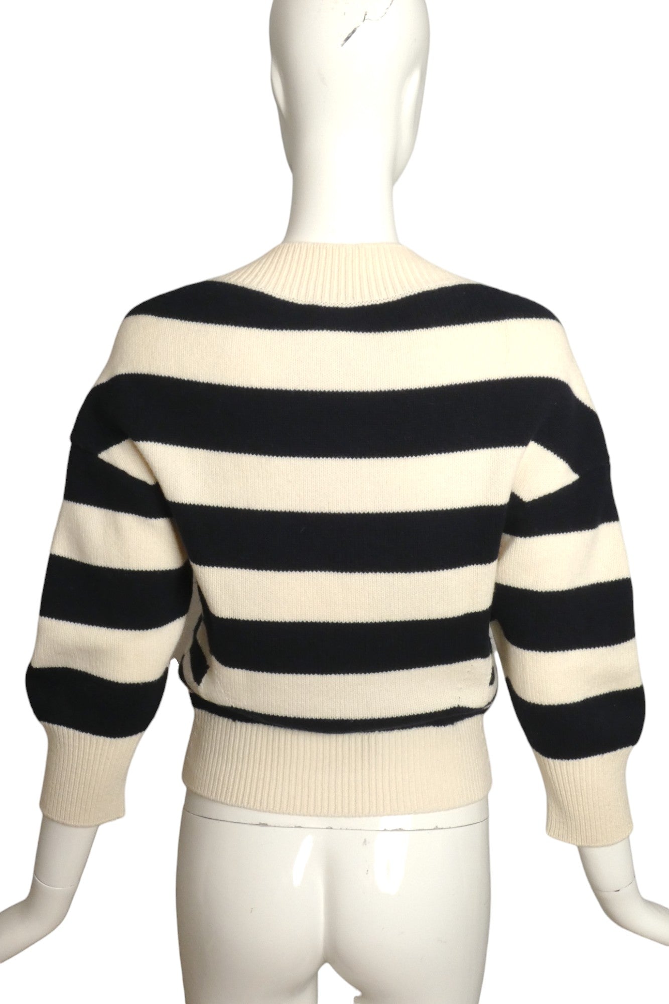 ALEXANDER MCQUEEN- 2021 Wool Stripe Sweater, Size 4