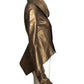 RICK OWENS- Bronze Leather & Knit Jacket, Size 4