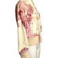 VALENTINO- Painted Leather Jacket, Size 6