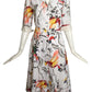 ERDEM- 2017 Floral Print Cotton Shift Dress, Size 6