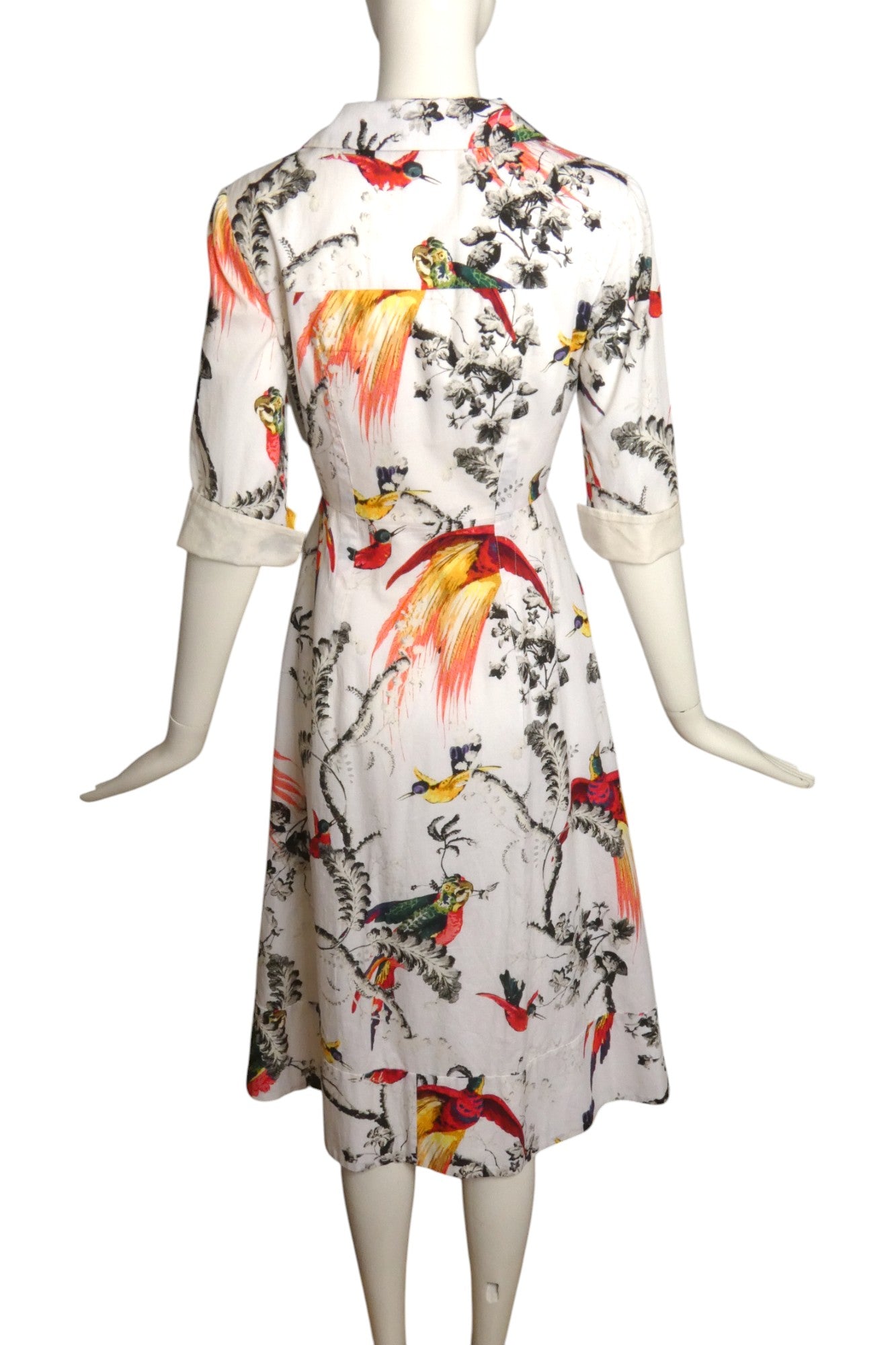 ERDEM- 2017 Floral Print Cotton Shift Dress, Size 6
