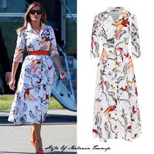 ERDEM- 2017 Floral Print Cotton Shift Dress, Size 6
