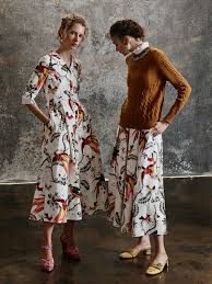 ERDEM- 2017 Floral Print Cotton Shift Dress, Size 6
