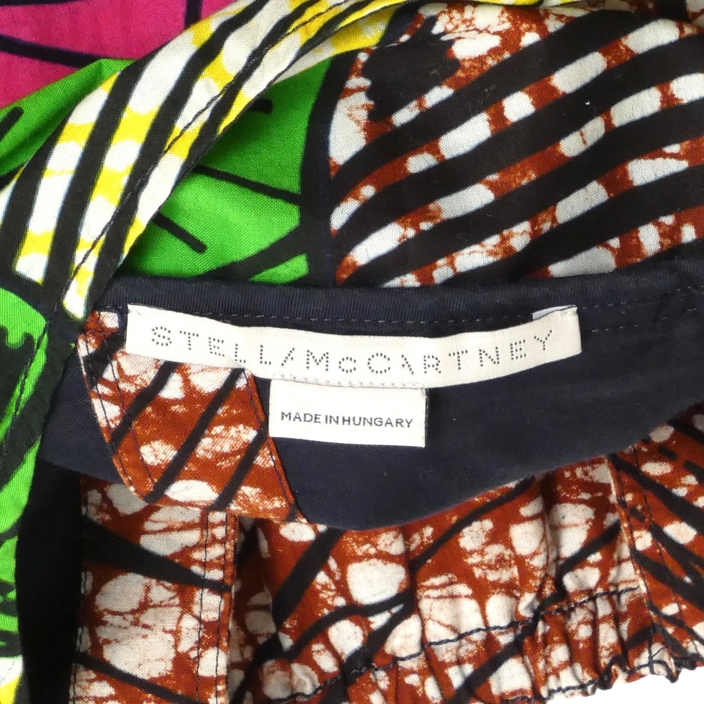 STELLA MCCARTNEY- 2018 Printed Cotton Batiste Dress, Size 6