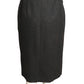GUCCI- 1980s Grey Wool Wrap Skirt, Size 10