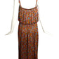 MISSONI- 1970s Printed Silk Slip Dress, Size 8