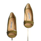 MANOLO BLAHNIK- Green Alligator Pumps, Size 36.5