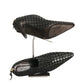 BOTTEGA VENETA- 1990s Black Leather Intrecciato Ankle Boots, Size 36