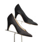 GUCCI- 1980s Black Satin Pumps, Size 36