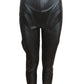 MUGLER- Black PVC Quilted Pants, Size 6