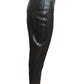 MUGLER- Black PVC Quilted Pants, Size 6