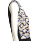 SALAVATORE FERRAGAMO- 1990s Print Silk & Knit Vest, Size XS