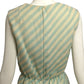 1960s Striped Wool Blouse with Peplum, Size 6