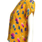 UNGARO- 1980s  Floral Print Silk Blouse, Size 6