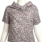 DRIES VAN NOTEN- Printed Silk Cowl Neck Blouse, Size 6