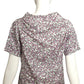 DRIES VAN NOTEN- Printed Silk Cowl Neck Blouse, Size 6