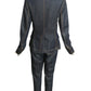 YVES SAINT LAURENT- 2000s Blue Denim Safari Pant Suit, Size 6