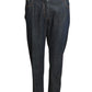 YVES SAINT LAURENT- 2000s Blue Denim Safari Pant Suit, Size 6