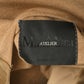 ATELIER MAX MARA- Brown Wool Knit & Fur Dress, Size 6