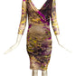 JEAN PAUL GAULTIER- Print Nylon Mesh Dress, Size Small