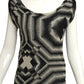 JEAN PAUL GAULTIER- Print Nylon Tank Blouse, Size Mediium
