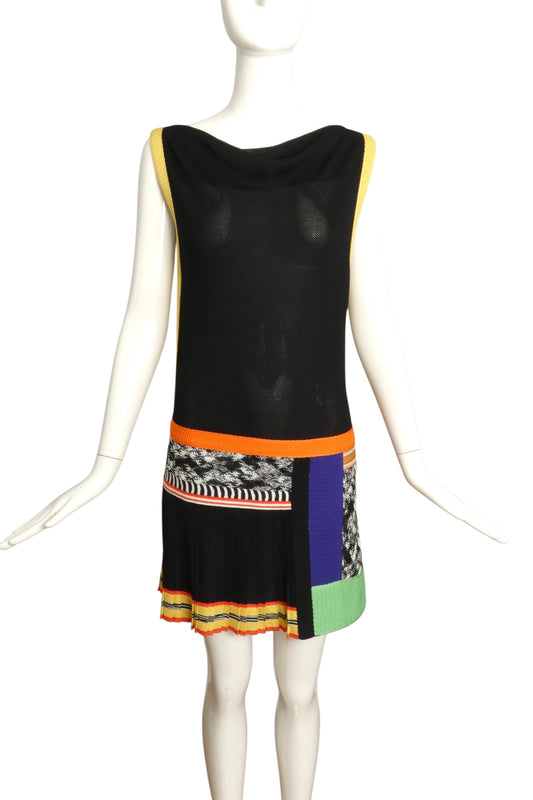 MISSONI- Colorblock Knit Dress, Size 6