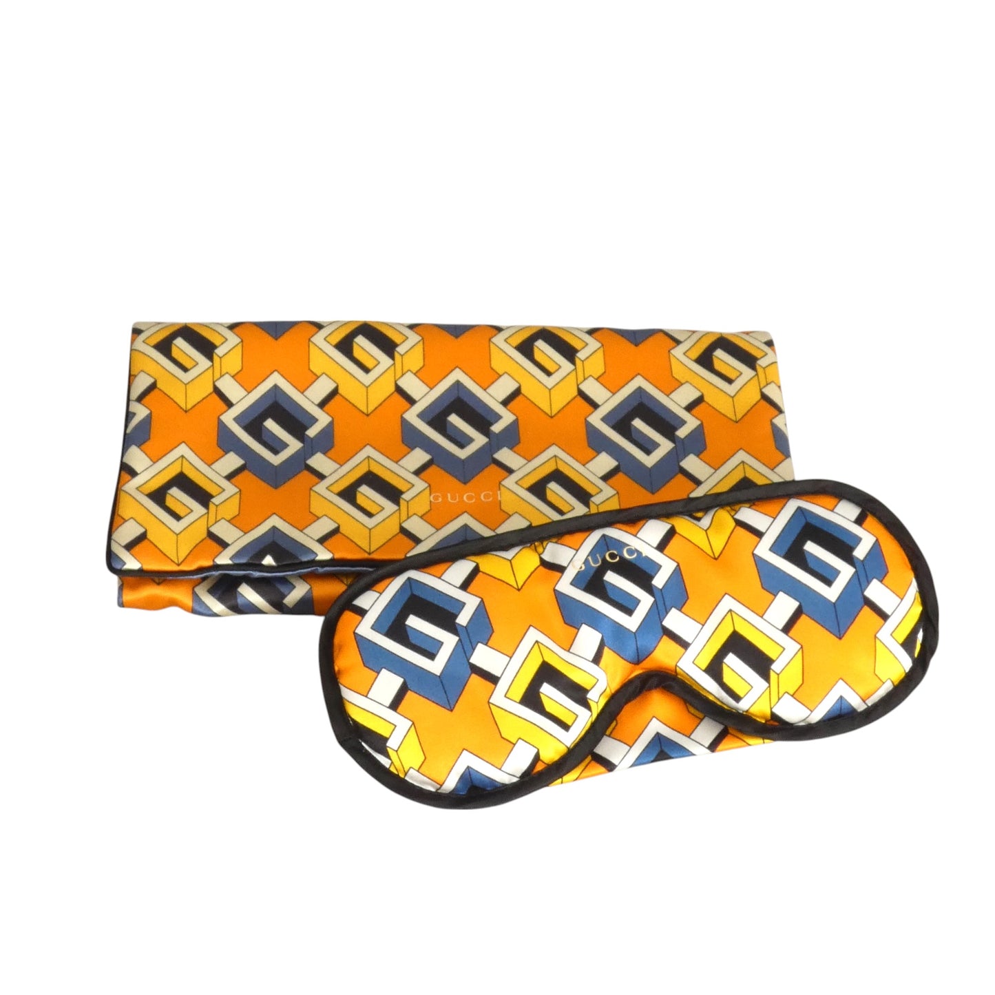 GUCCI- NIB Multi Color Satin Sleeping Eye Mask