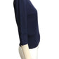 SONIA RYKIEL- 1980s Navy & Ivory Wool Sweater, Size 4
