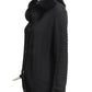 SAINT LAURENT- 1980s Back Fur Trimmed Knit Cardigan, Size 8