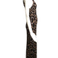 GENNY- 1980s Animal Print Knit Maxi Dress, Size 10