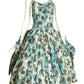 1950s Rooster Print Cotton Dress, Size 4