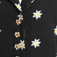 TODD OLDHAM- 1990s Embroidered Floral Cotton Vest, Size 8