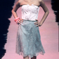 CHRISTIAN LACROIX- 1999 Grey Lace Skirt, Size 4