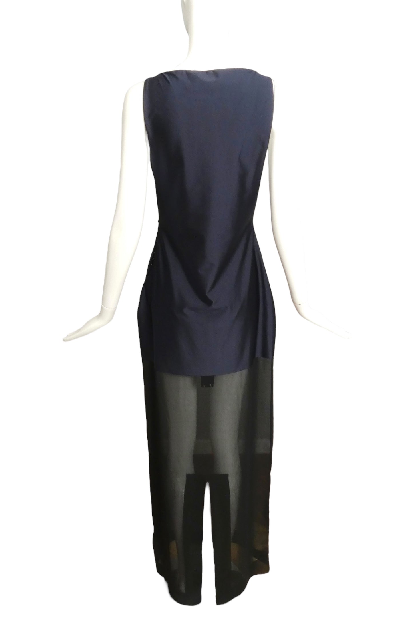 JACQUEMUS- 2024 Navy Panel Banista Dress, Size 10
