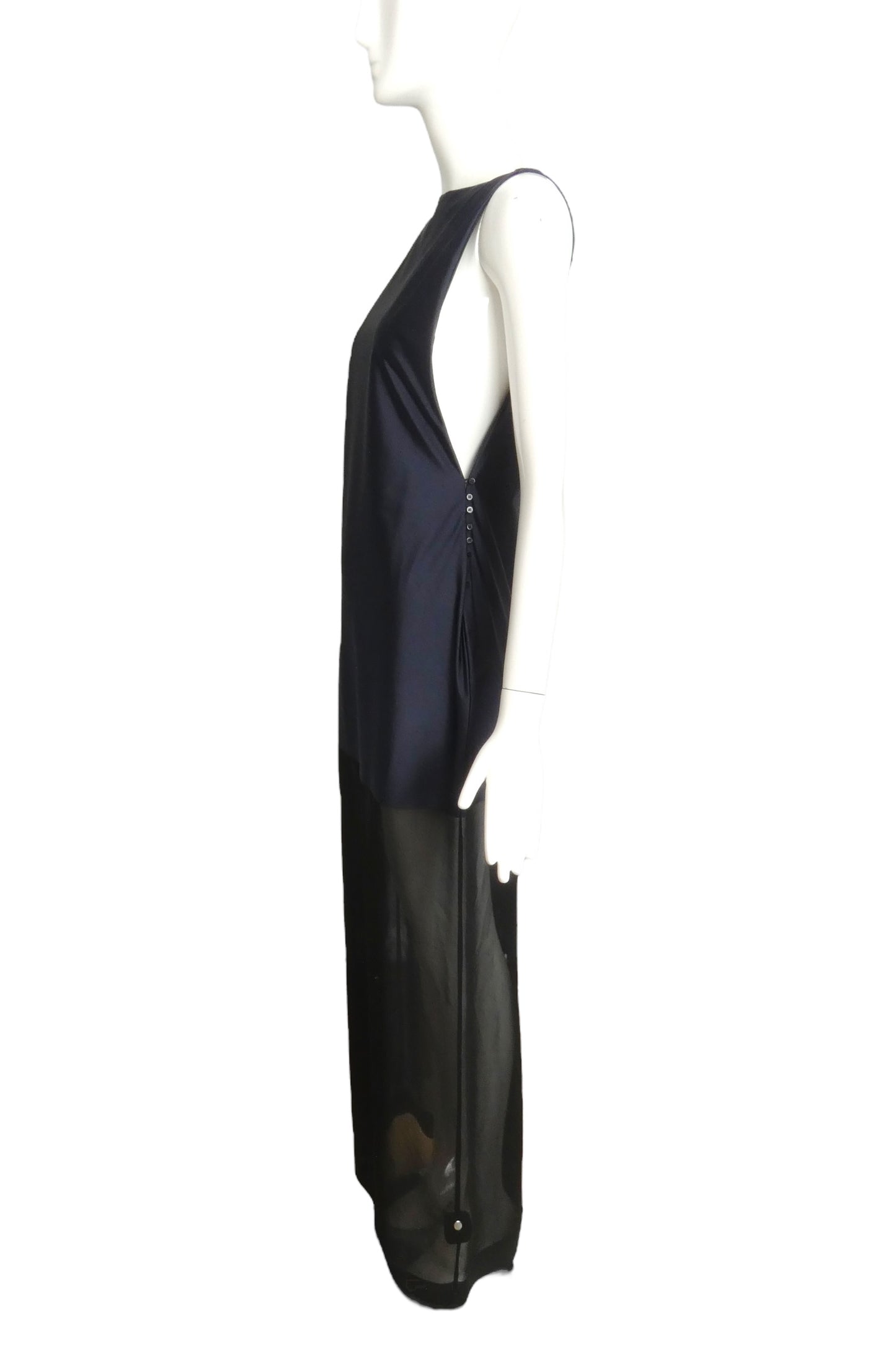 JACQUEMUS- 2024 Navy Panel Banista Dress, Size 10