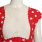 GEOFFREY BEENE- 1990s Polka Dot Dress, Size 4