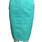 CHANEL BOUTIQUE- 1990s Turquoise Cotton Ribbon Skirt Suit, Size 6