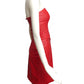MICHAEL HOBAN- 1980s 3pc Red Leather Skirt Suit, Size 2