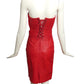 MICHAEL HOBAN- 1980s 3pc Red Leather Skirt Suit, Size 2