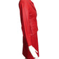 MICHAEL HOBAN- 1980s 3pc Red Leather Skirt Suit, Size 2