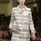 CHANEL- 2001 Printed Silk Coat, Size 8