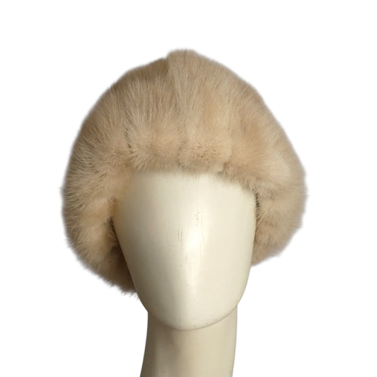 1960s Blonde Mink Fur Hat