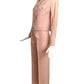 FERNANDO PENA-1970s Pink Linen Pant Suit, Size 2