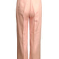 FERNANDO PENA-1970s Pink Linen Pant Suit, Size 2
