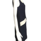 CHEAP & CHIC MOSCHINO- 1990s Navy Crepe Shift Dress, Size 6